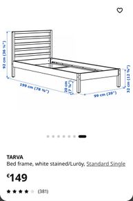 Single bed Tarva Ikea