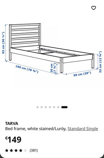Single bed Tarva Ikea