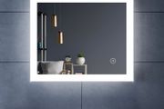 600x500mm Bathroom Mirror With Lights, Horizontal Vertical/Sensor Switch LED Illuminated Bath Vanity Wall-Mounted Mirrors (FREE POSTAGE)