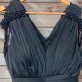 Bariano Black Embellished Evening Gown UK 12 Image 9