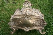 Vintage Rococo Style Brass Magazine/Letter Holder H10" x 9"
