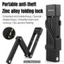 Portable Anti-Theft Zinc Alloy Folding Lock Image 6