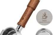 51mm Bottomless Portafilter for Delonghi Stilosa ECP3420/BCO430/EC260/155  YMWVH Espresso Portafilter 51mm 2 Ears with Puck Screen, Stainless Steel Basket, Rosewood Handle