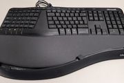 Microsoft Ergonomic Keyboard Model 1878 Like New with Riser