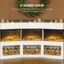 Electric Fireplace with Mantel Image 6
