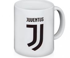 Juventus White Logo Mug Juventus Football Team Mug