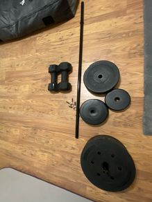 Pump set, Dumbbells & weight plates