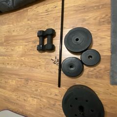 Pump set, Dumbbells & weight plates
