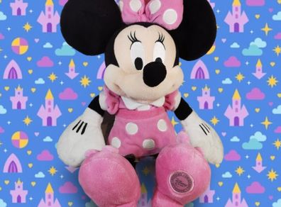 Minnie Mouse Official Disney Store Large Plush Soft Toy 19" 48cm Pink Bow