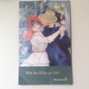 Hoechst Art Calendars 1989 Art Prints (x 2)