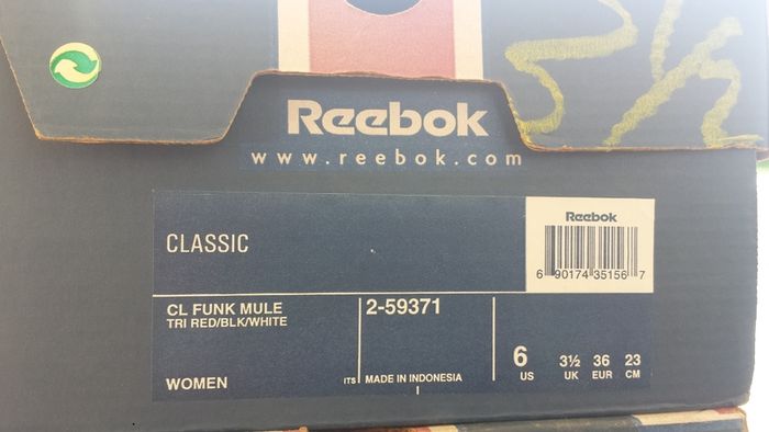 Reebok Classic CL Funk A Slip-On Mule Women Size-UK-3.5/EUR-36 2-59371 Tri Red/Blk/White Limited Edition-2001