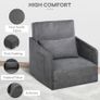 Faux Suede Single Sofa bed W/Pillow (FREE SHIPPING) Image 5