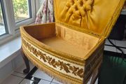 Vintage MidCentury 1950s Tapestry sewing box foorstool