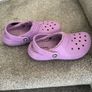 UK 2 purple crocs classic lined clogs Image 3