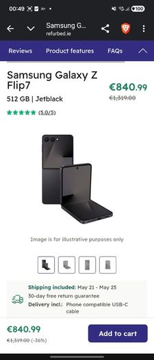 Samsung Z flip 7 512 GB (swap/trade/cash)