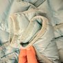 Authentic Moncler Kids Light Blue Down Jacket with Fur Hood - Size 6Y Image 9
