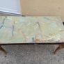 Vintage Marble Look Coffee Table Image 3