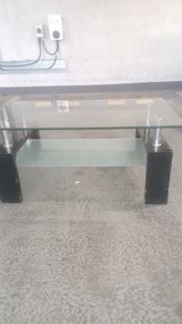 Glass coffee table