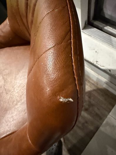 Four Leather Bar stools