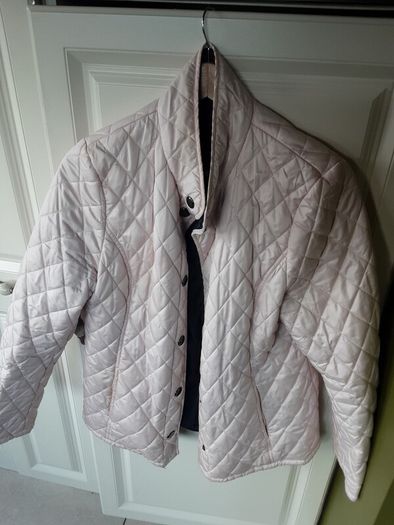 ladies pale pink quilted jacket