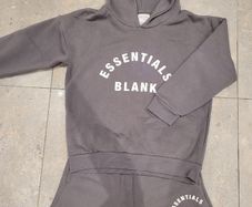 Grey Blank Essentials Boys Hoodie & Shorts Set. 9-10yrs. New