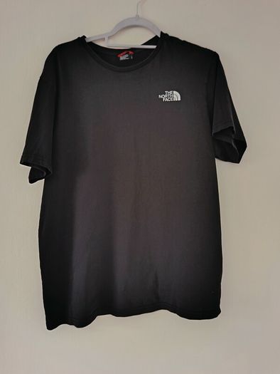 The North Face T-Shirt Black Large Graphic Back Print