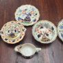 Japanese-inspired Imari pattern with cobalt blue, red, and gold gilding china Image 10