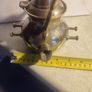 Antique Engraved Victorian Brass Hot Water Tea Kettle RARE EUC Image 6