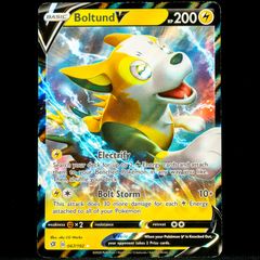 Boltund V 067/192 Half Art Ultra Rare Rebel Clash Pokemon Card Sword Shield