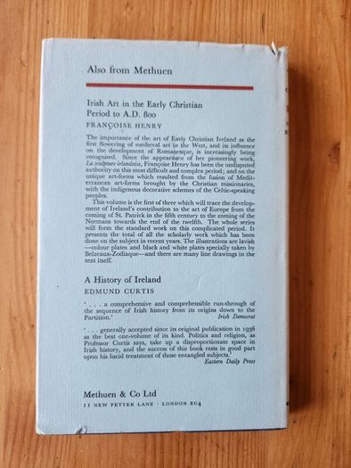 Antiquities Of The Irish Countryside.  By Sean P. Riordain. Hardback With Dustjacket In Good Condition.