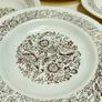 Set of six vintage French plates/soup plates and matching platter Image 3