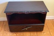 Rossmore Solid Mahogany TV Cabinet / Storage Unit on Castors | Compact &amp; Stylish