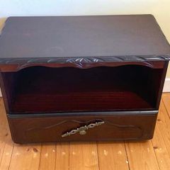 Rossmore Solid Mahogany TV Cabinet / Storage Unit on Castors | Compact & Stylish