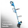 Hyundai 20V Cordless Grass Trimmer 30cm Cut, 2.0Ah Battery, Charger Image 7