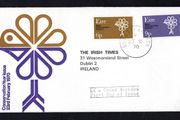 1970 Ireland European Conservation Year Commemorative Stamp Illustrated The Irish Times Addressed First Day Cover (FDC)