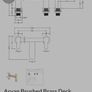 bath filler tap brushed brass Image 2