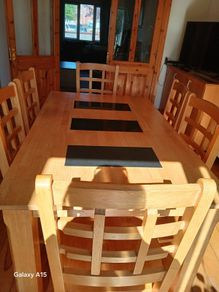 kitchen table and 6 matching chairs