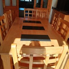 kitchen table and 6 matching chairs