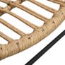 Garden Chair Poly Rattan Light Brown Image 3