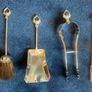 Vintage 50's 4 pce Chrome Companion Set on Stand Image 4