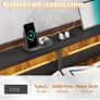 King Metal Bed Frame with USB Charging Station, LED Lights & Storage Headboard Image 8