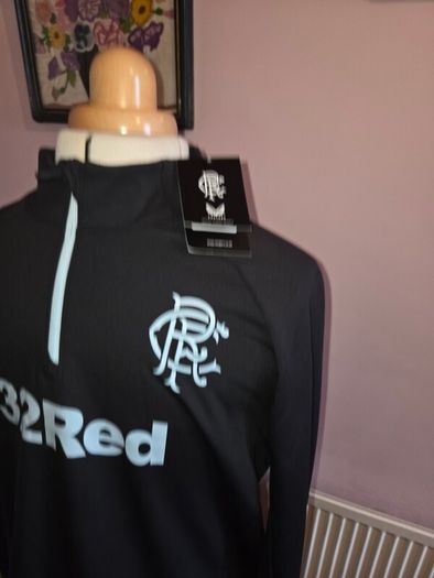 Brand New Rangers Pro Player 1/4 Zip Training Top - Large size
