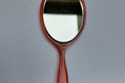 Vintage "Pygmalion" Hand Held Bakelite/Celluloid Bevelled Mirror
