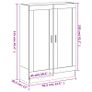 Book Cabinet Smoked Oak 82.5x30.5x115 cm Image 9