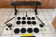 Nice Handy Gy Weights / Bench Set!!