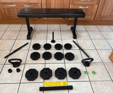 Nice Handy Gy Weights / Bench Set!!