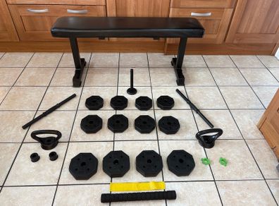 Nice Handy Gy Weights / Bench Set!!