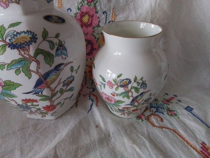 Aynsley Pembroke Hexagonal Vase + Another