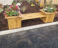 garden bench planter