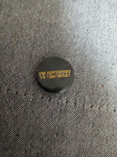 The Radiators from Space "TV Tube Heart"  Promo pin